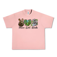 Salmon peace love koala Urban Heavy Tee - LillyAllenDesigns