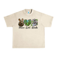 Sandshell peace love koala Urban Heavy Tee - LillyAllenDesigns