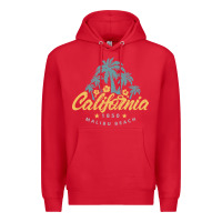 Red california malibu beach Premium Hoodie - artisFamous