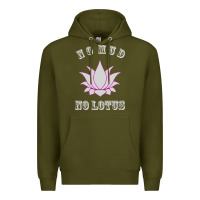 Army Green no mud no lotus tee buddha buddhist yoga Premium Hoodie - artisFamous