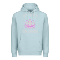 Blue Mist no mud no lotus tee buddha buddhist yoga Premium Hoodie - artisFamous