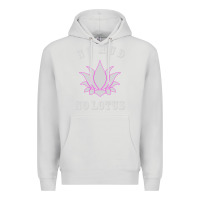 Dove Grey no mud no lotus tee buddha buddhist yoga Premium Hoodie - artisFamous