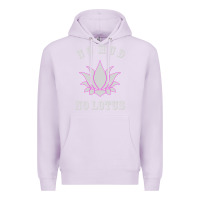 Lilac no mud no lotus tee buddha buddhist yoga Premium Hoodie - artisFamous