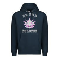 Navy no mud no lotus tee buddha buddhist yoga Premium Hoodie - artisFamous