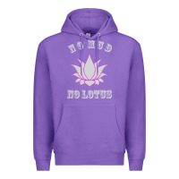 Purple no mud no lotus tee buddha buddhist yoga Premium Hoodie - artisFamous