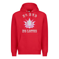 Red no mud no lotus tee buddha buddhist yoga Premium Hoodie - artisFamous