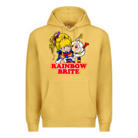 Antique Gold rainbow brite Premium Hoodie - artisFamous