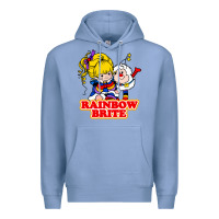 Colony Blue rainbow brite Premium Hoodie - artisFamous