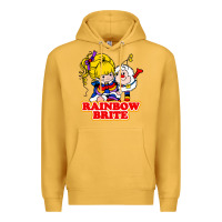 Mustard rainbow brite Premium Hoodie - artisFamous