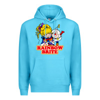 Ocean Blue rainbow brite Premium Hoodie - artisFamous