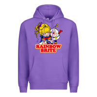Purple rainbow brite Premium Hoodie - artisFamous