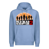 Colony Blue red dead redemption Premium Hoodie - artisFamous