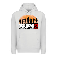 Dove Grey red dead redemption Premium Hoodie - artisFamous