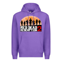 Purple red dead redemption Premium Hoodie - artisFamous