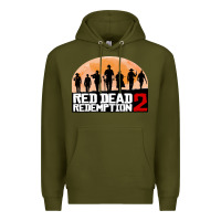 Army Green red dead redemption Premium Hoodie - artisFamous