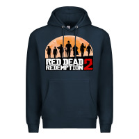 Navy red dead redemption Premium Hoodie - artisFamous