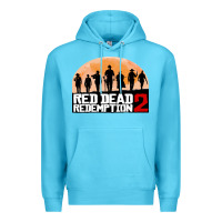 Ocean Blue red dead redemption Premium Hoodie - artisFamous