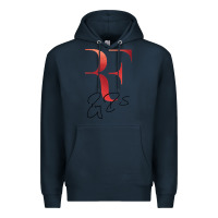 Navy rf federer Premium Hoodie - artisFamous