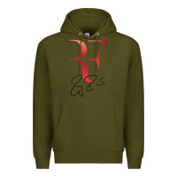 Army Green rf federer Premium Hoodie - artisFamous