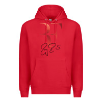 Red rf federer Premium Hoodie - artisFamous