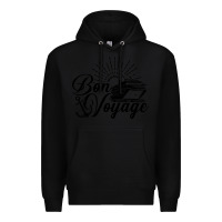 Black cruise ship bon voyage Premium Hoodie - artisFamous