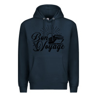 Navy cruise ship bon voyage Premium Hoodie - artisFamous