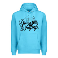 Ocean Blue cruise ship bon voyage Premium Hoodie - artisFamous
