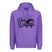 Purple cruise ship bon voyage Premium Hoodie - artisFamous