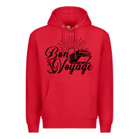 Red cruise ship bon voyage Premium Hoodie - artisFamous