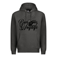 Charcoal Heather cruise ship bon voyage Premium Hoodie - artisFamous