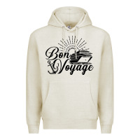 Oatmeal Heather cruise ship bon voyage Premium Hoodie - artisFamous