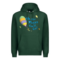 Sports Green seuss oh the places you’ll go Premium Hoodie - artisFamous
