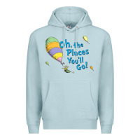 Blue Mist seuss oh the places you’ll go Premium Hoodie - artisFamous