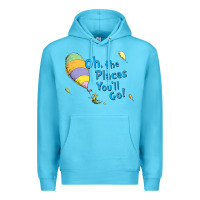 Ocean Blue seuss oh the places you’ll go Premium Hoodie - artisFamous