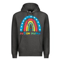 Charcoal Heather Autism Mama Premium Hoodie - artisFamous