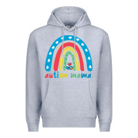 Heather Grey Autism Mama Premium Hoodie - artisFamous