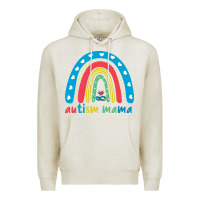 Oatmeal Heather Autism Mama Premium Hoodie - artisFamous