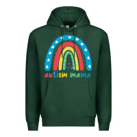 Sports Green Autism Mama Premium Hoodie - artisFamous