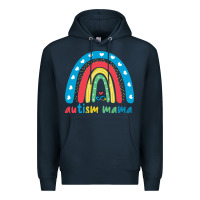Navy Autism Mama Premium Hoodie - artisFamous