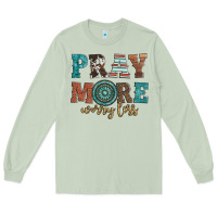 Matcha pray more worry less Long Sleeve Tee - Artiststas