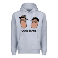 Heather Grey cool beans Premium Hoodie - artisFamous