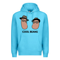 Ocean Blue cool beans Premium Hoodie - artisFamous