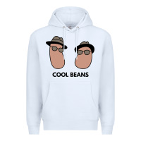 White cool beans Premium Hoodie - artisFamous