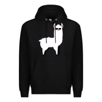 Black llama Premium Hoodie - artisFamous