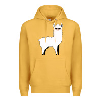Mustard llama Premium Hoodie - artisFamous