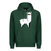 Sports Green llama Premium Hoodie - artisFamous