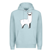 Blue Mist llama Premium Hoodie - artisFamous