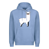 Colony Blue llama Premium Hoodie - artisFamous