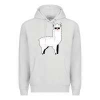 Dove Grey llama Premium Hoodie - artisFamous