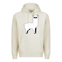 Oatmeal Heather llama Premium Hoodie - artisFamous